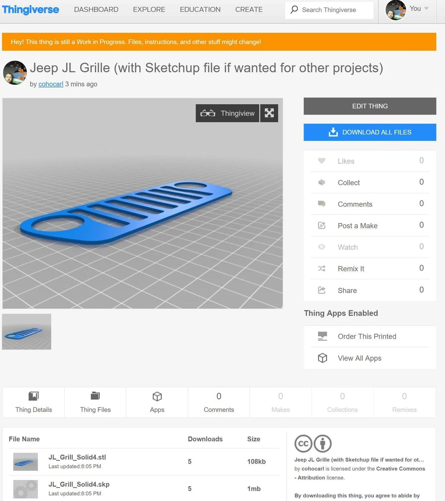 Jeep Wrangler JL 3d Printing Projects? JL3dGrill