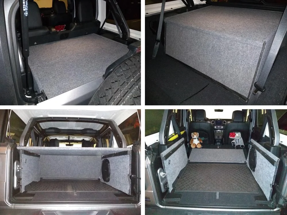Jeep Wrangler JL Custom cargo "security" enclosure for under $100 enclosur