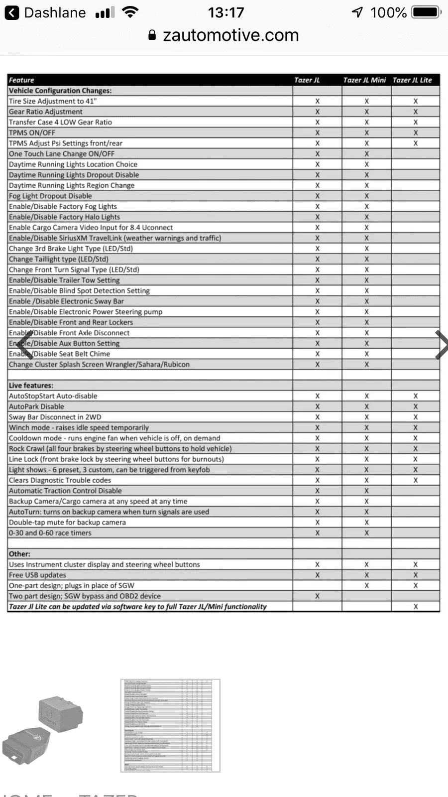 Jeep Wrangler JL Tazer (Programmer) for the JL E46F789E-815F-4557-9F6D-77E12DB501F7