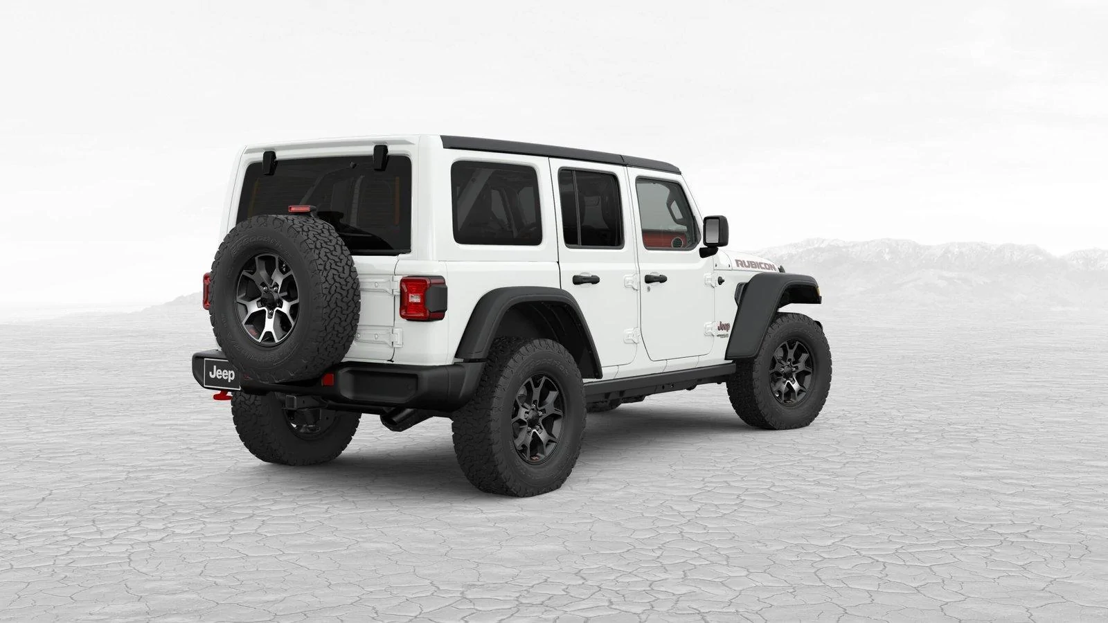 Jeep Wrangler JL Black top with painted side windows Rear_WWBB