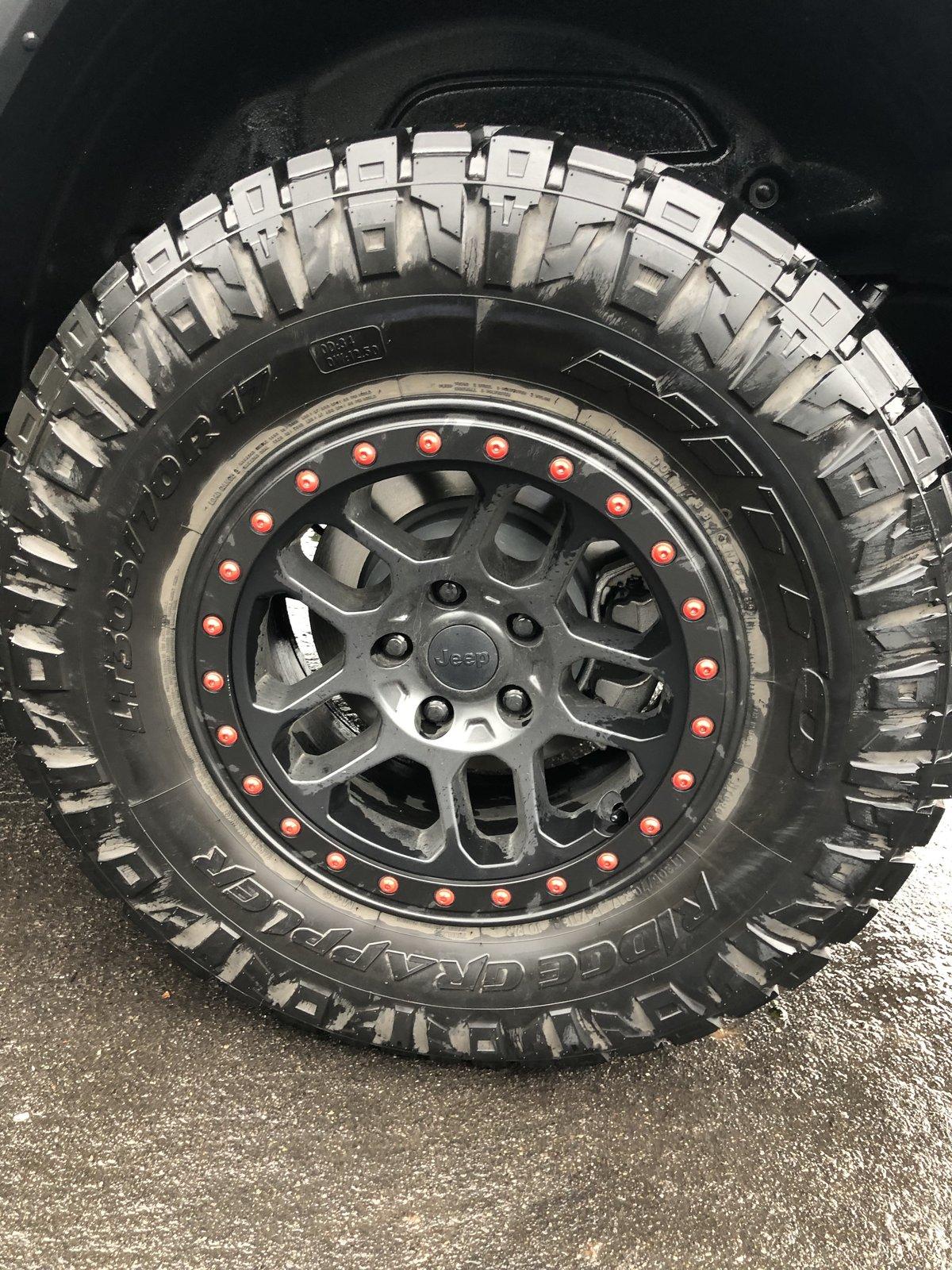 Jeep Wrangler JL Mopar Beadlock Wheels w/ Nitto Ridge Grapplers & TPMS 856B532A-D8BC-4C14-BF4B-C6F516BA5483