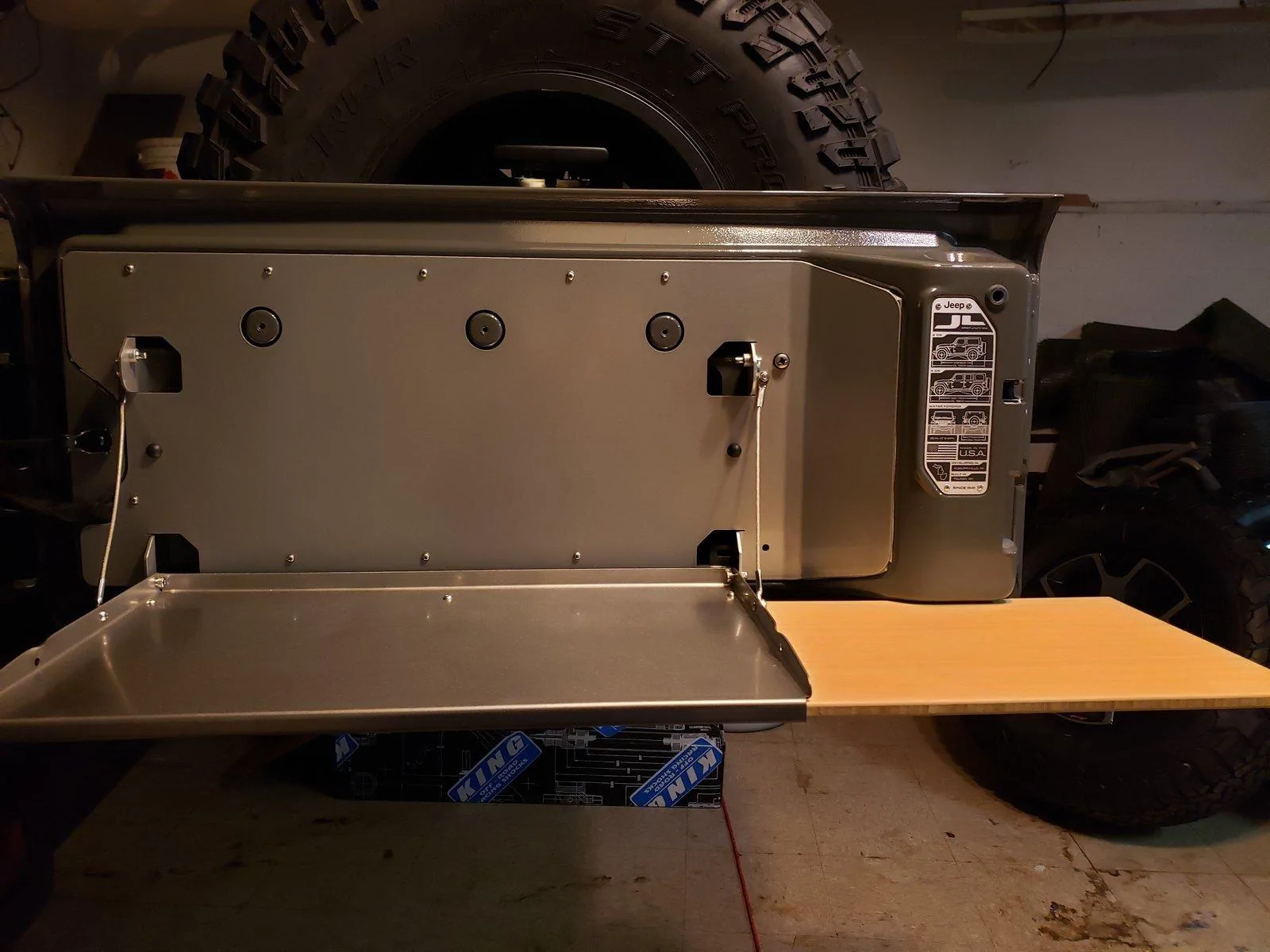 Jeep Wrangler JL What Tailgate Table do you run? 20190203_235255