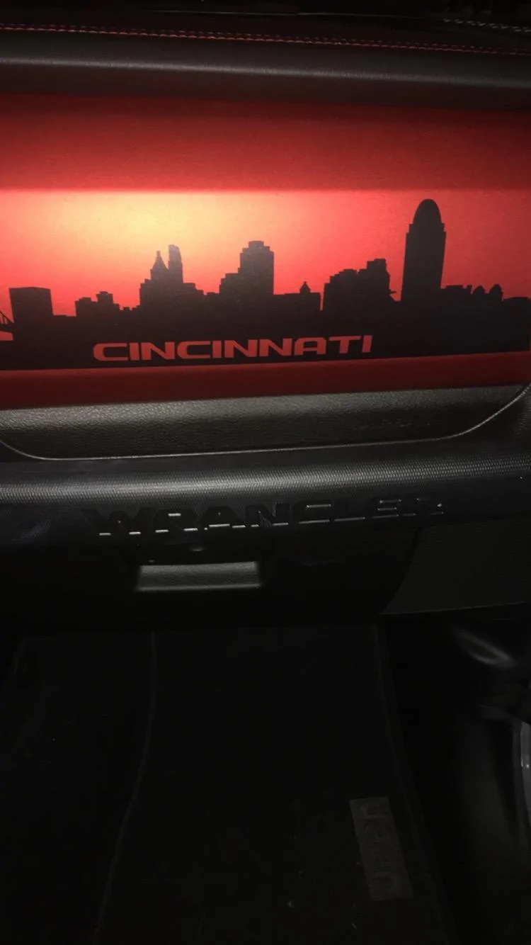 Jeep Wrangler JL Dash Board Sticker 2187353C-601E-4179-967C-899A02AE5C17