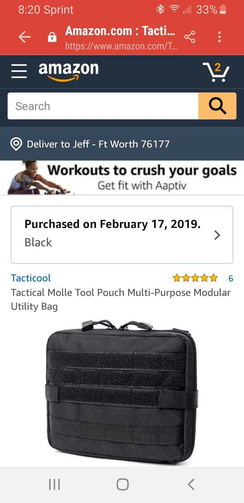 Jeep Wrangler JL Molle seat back clips. Screenshot_20190217-202049_Samsung Internet