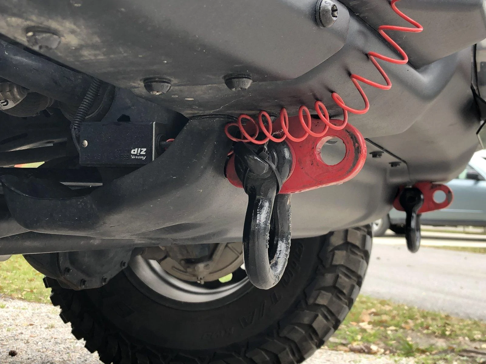 Jeep Wrangler JL Flat Towing with Installed Winch IMG_2636