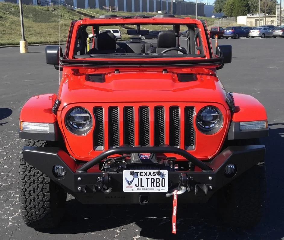 Jeep Wrangler JL Flat-tow Set-up Topless front