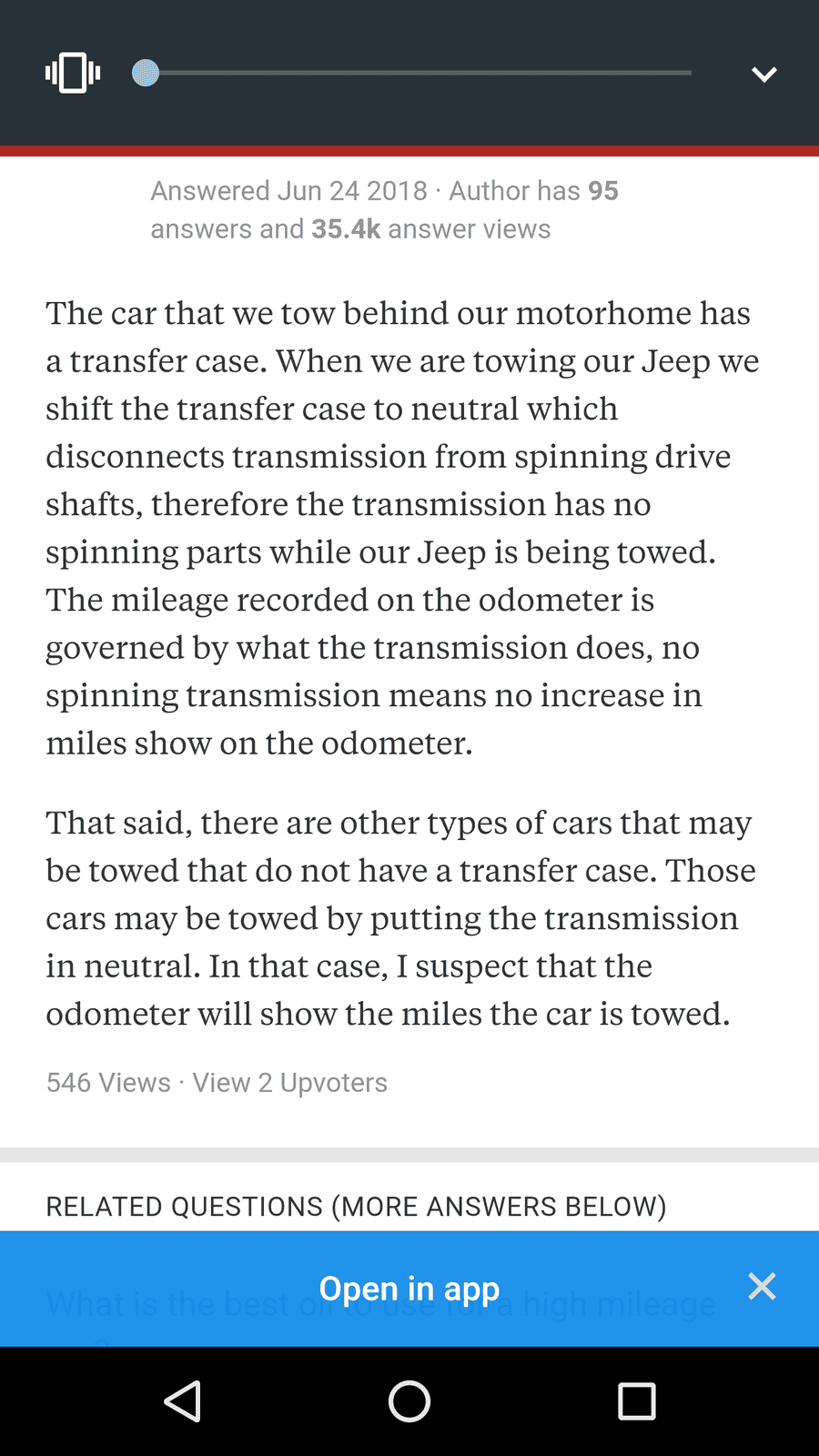 Jeep Wrangler JL Flat Tow Milage question Screenshot_20190225-083049