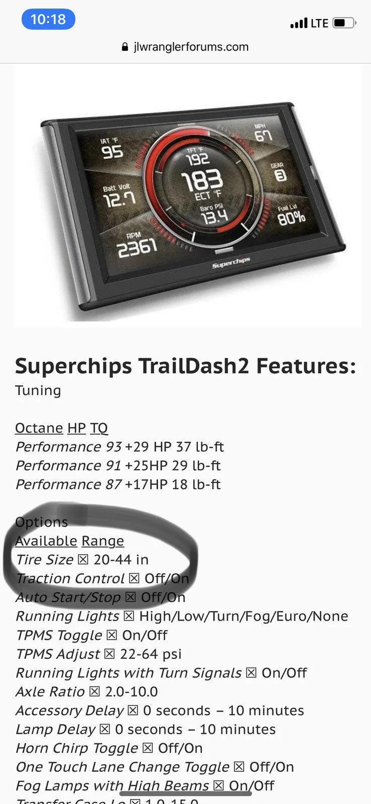 Jeep Wrangler JL Super chips trail dash 2 warning. B4AD05DA-7042-4D66-B1D0-0311CB33F166