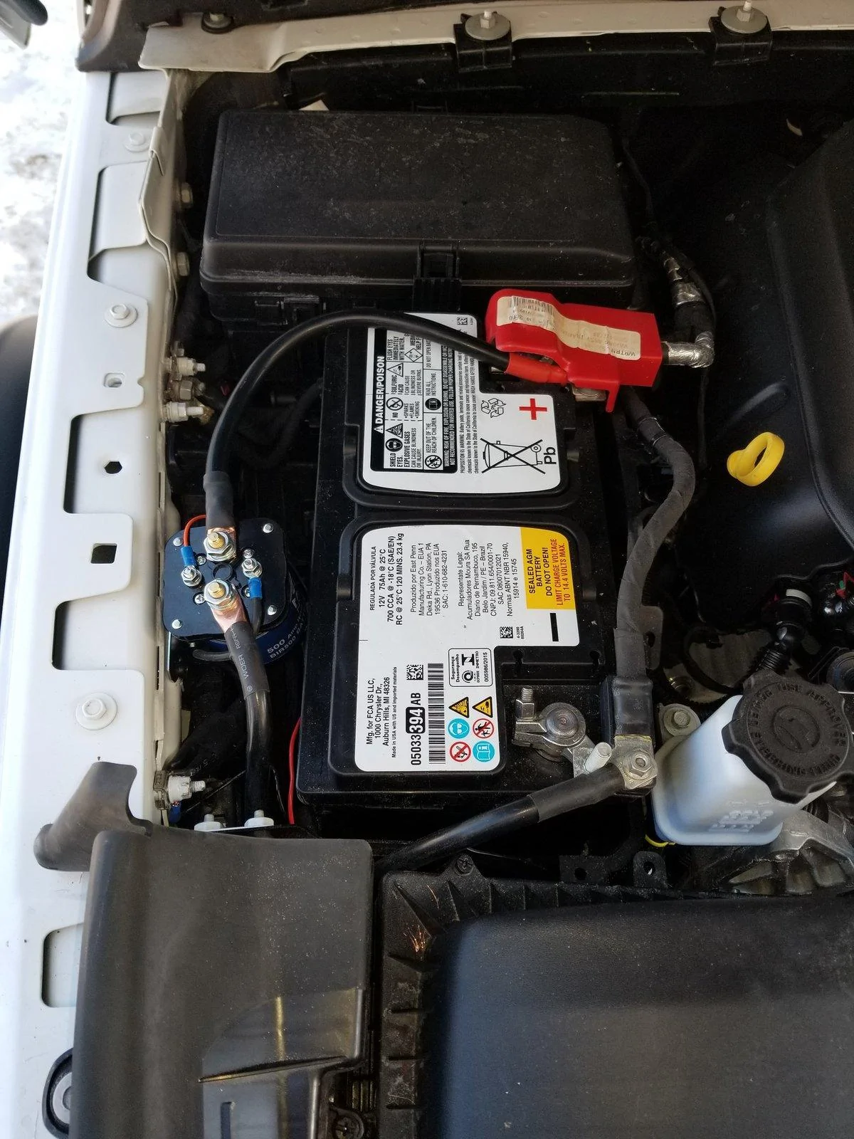 Jeep Wrangler JL NVX 500 battery isolator 20190221_115933