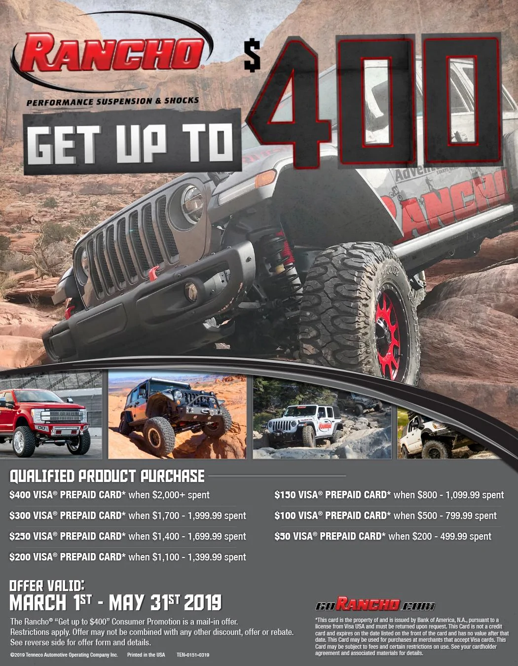 Jeep Wrangler JL Spring 2019 Rancho rebate is here! rancho_spring19_us