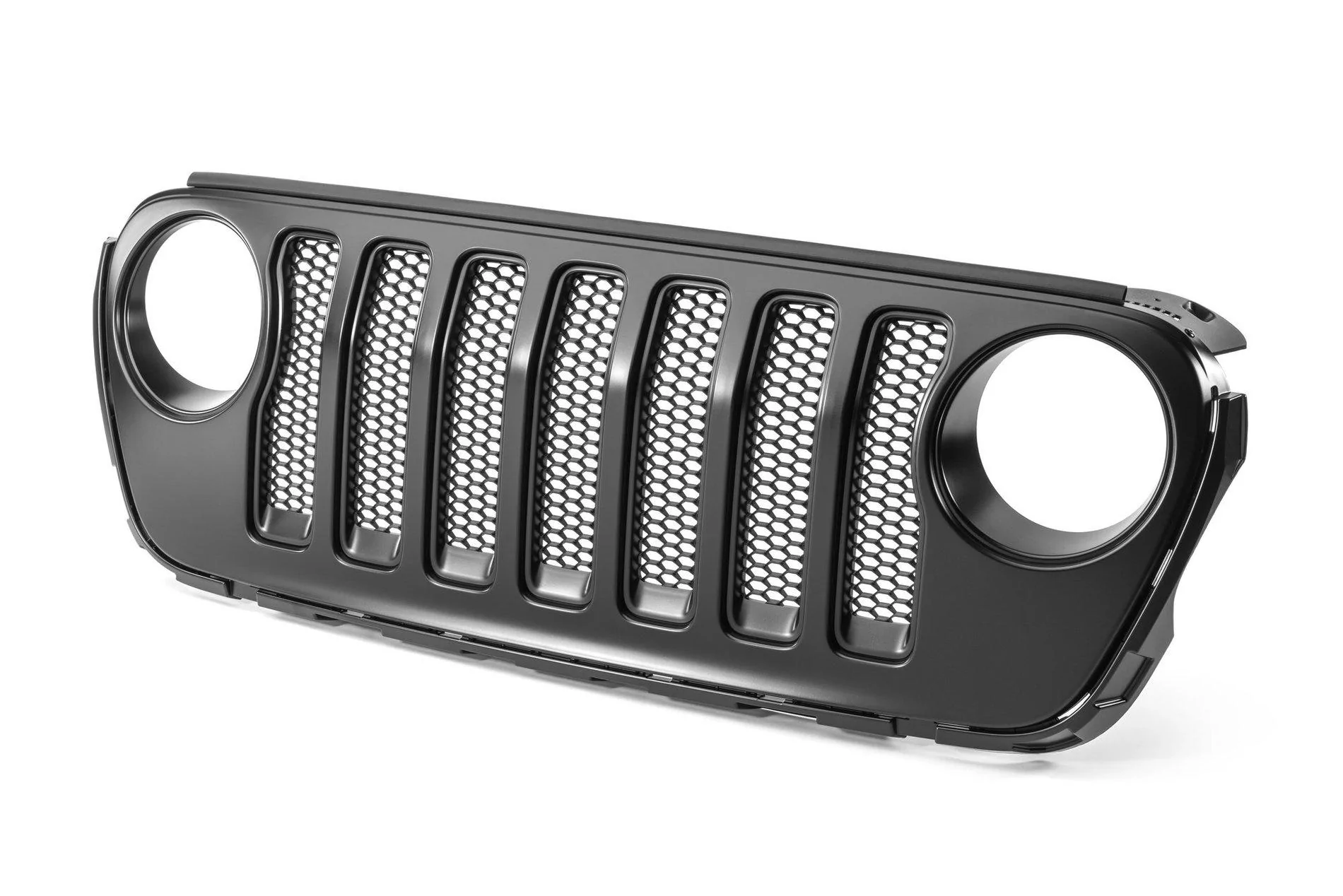 Jeep Wrangler JL Looking for a Mopar Satin Grill Mopar-82215114-Grille-Uninstalled-Front-Angled-Tight