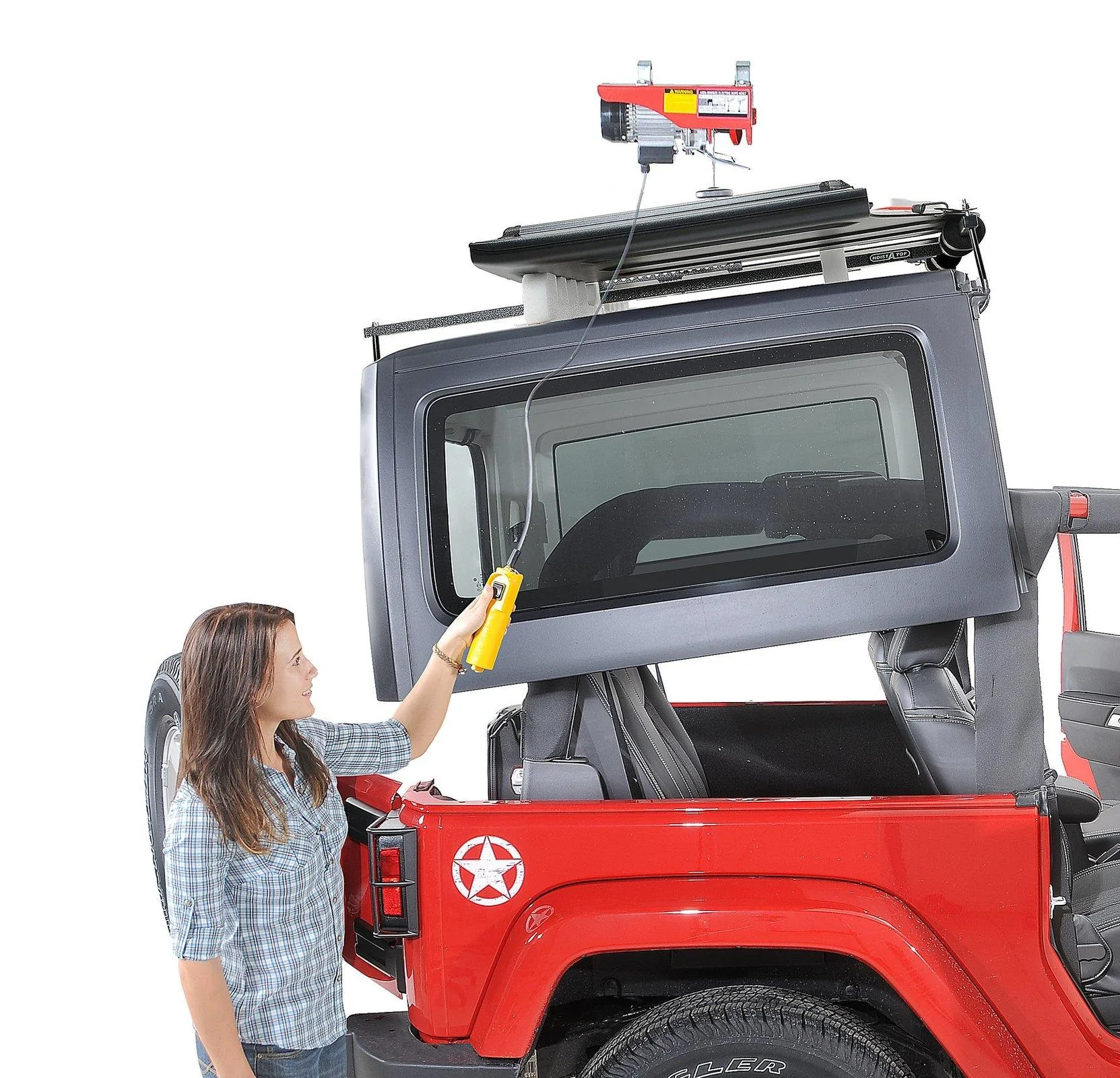 Jeep Wrangler JL Hard top ceiling suspension Lange-Originals-Hoist-A-Top-Power-014-910-Main