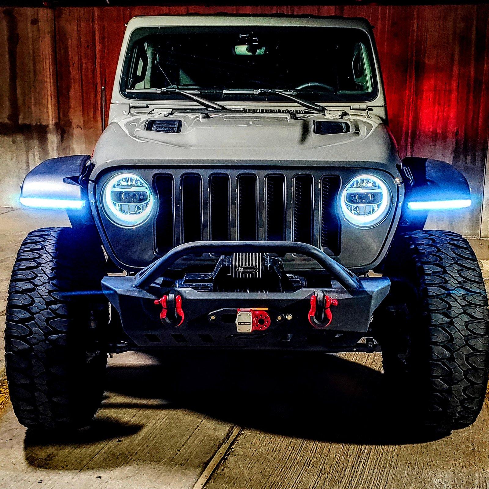 ラングラーJL　ライトブラケット　American Adventure Lab Jeep JL Inner Fender and High-Line Light Bundle - American