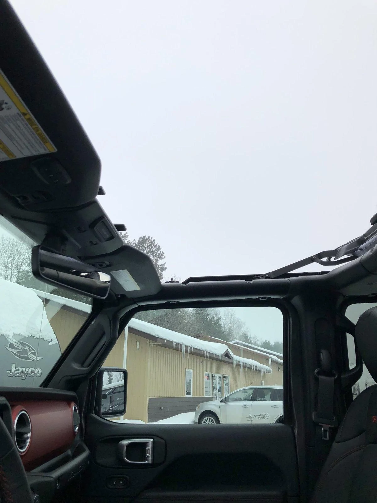 Jeep Wrangler JL Sailcloth (Black Diamond) Trektop Installed Trek 8