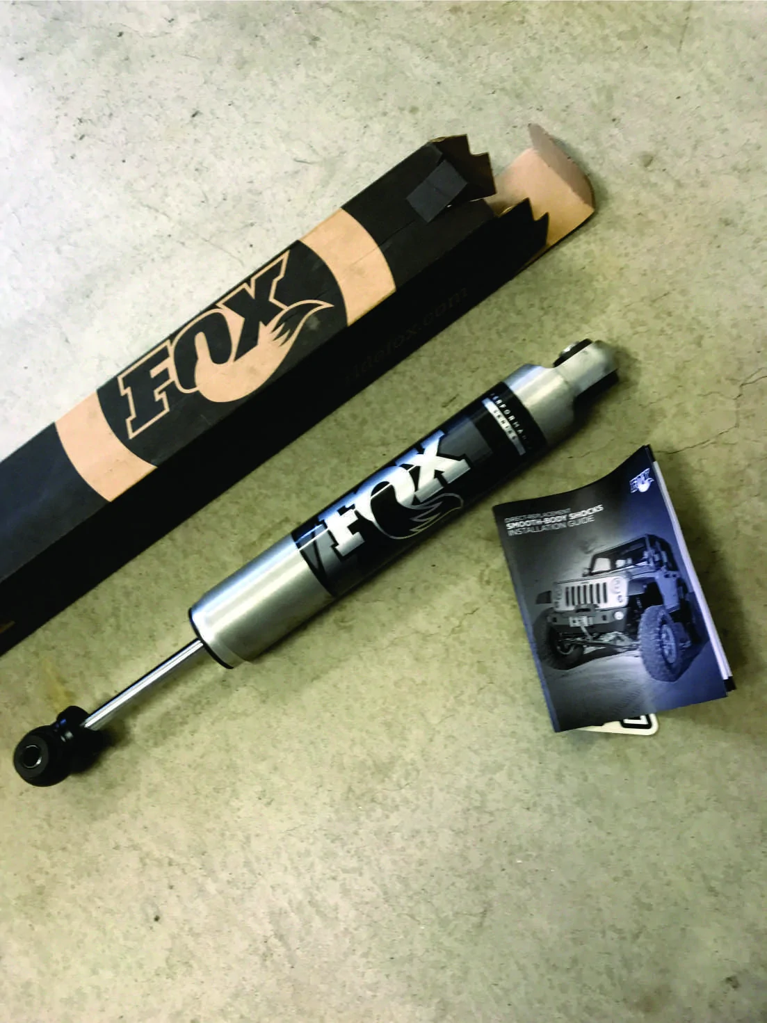 Jeep Wrangler JL FOX 2.0 Steering Stabilizer Shock fox1