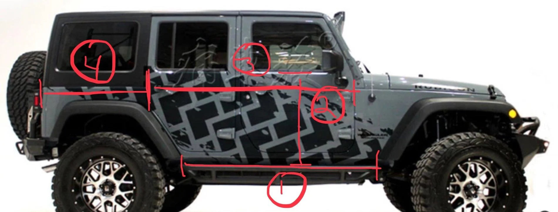 Jeep Wrangler JL 2016 JLUR dimensions vs 2019 2C66A270-403E-413A-BBFC-9C6020DEBD7E