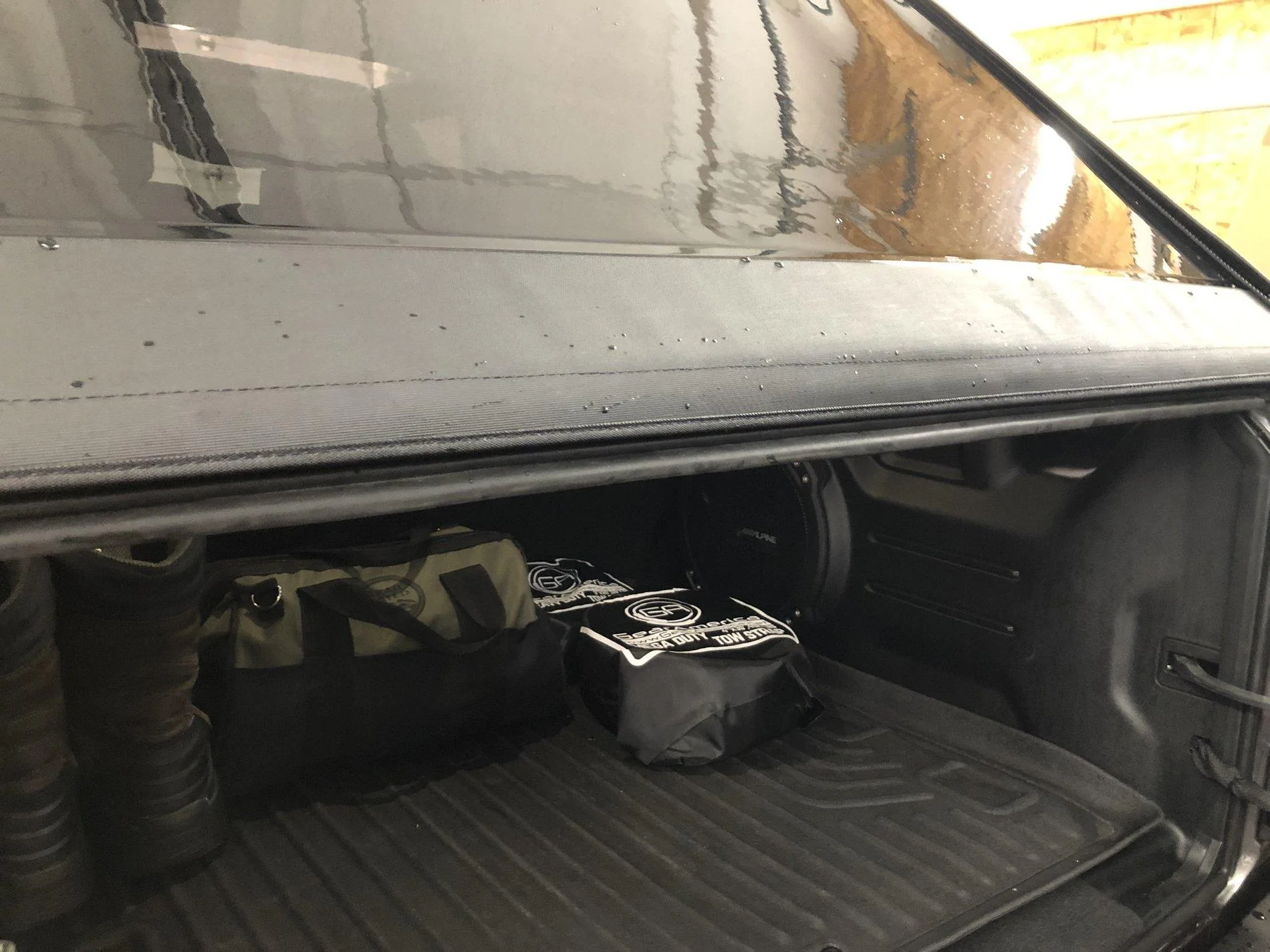 Jeep Wrangler JL Sailcloth (Black Diamond) Trektop Installed trekseal5