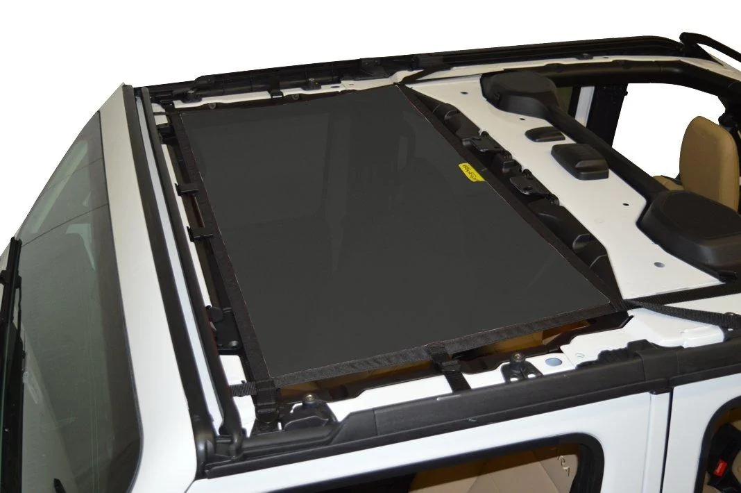 Jeep Wrangler JL JL Bikini Top Availability? Dirty-Dog-4x4-JL4S18F1BK-Front-Sun-Screen-Jeep-Wrangler-JL-Black