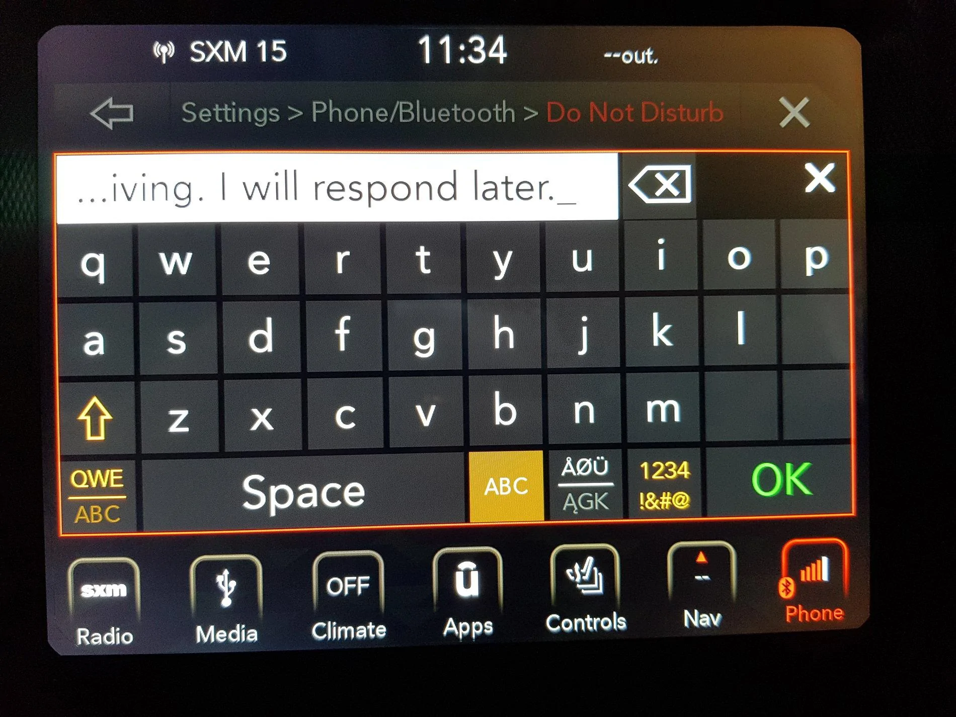 Jeep Wrangler JL Do Not Disturb Message 20190316_113438