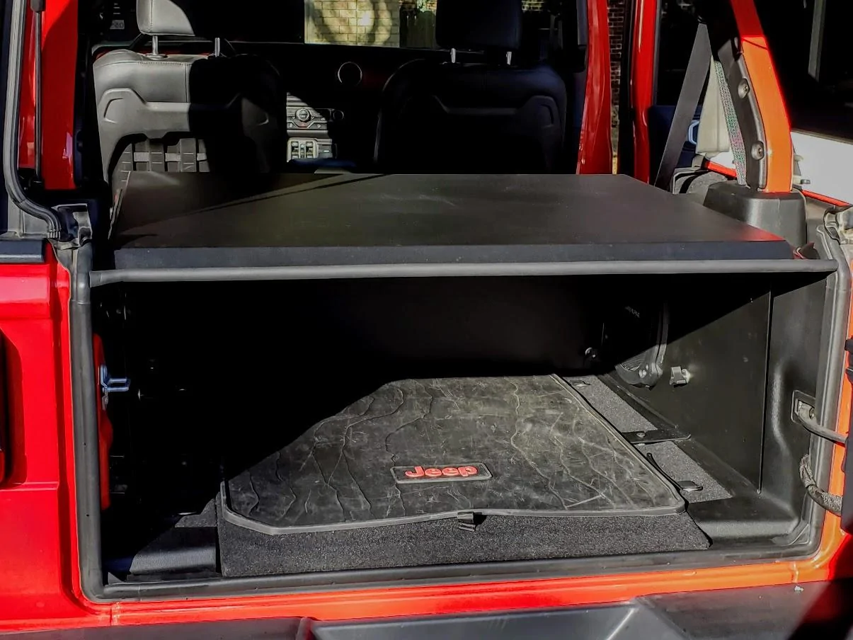 Jeep Wrangler JL Tuffy JLU Security Deck Enclosure (Central TX) 20190317_174424