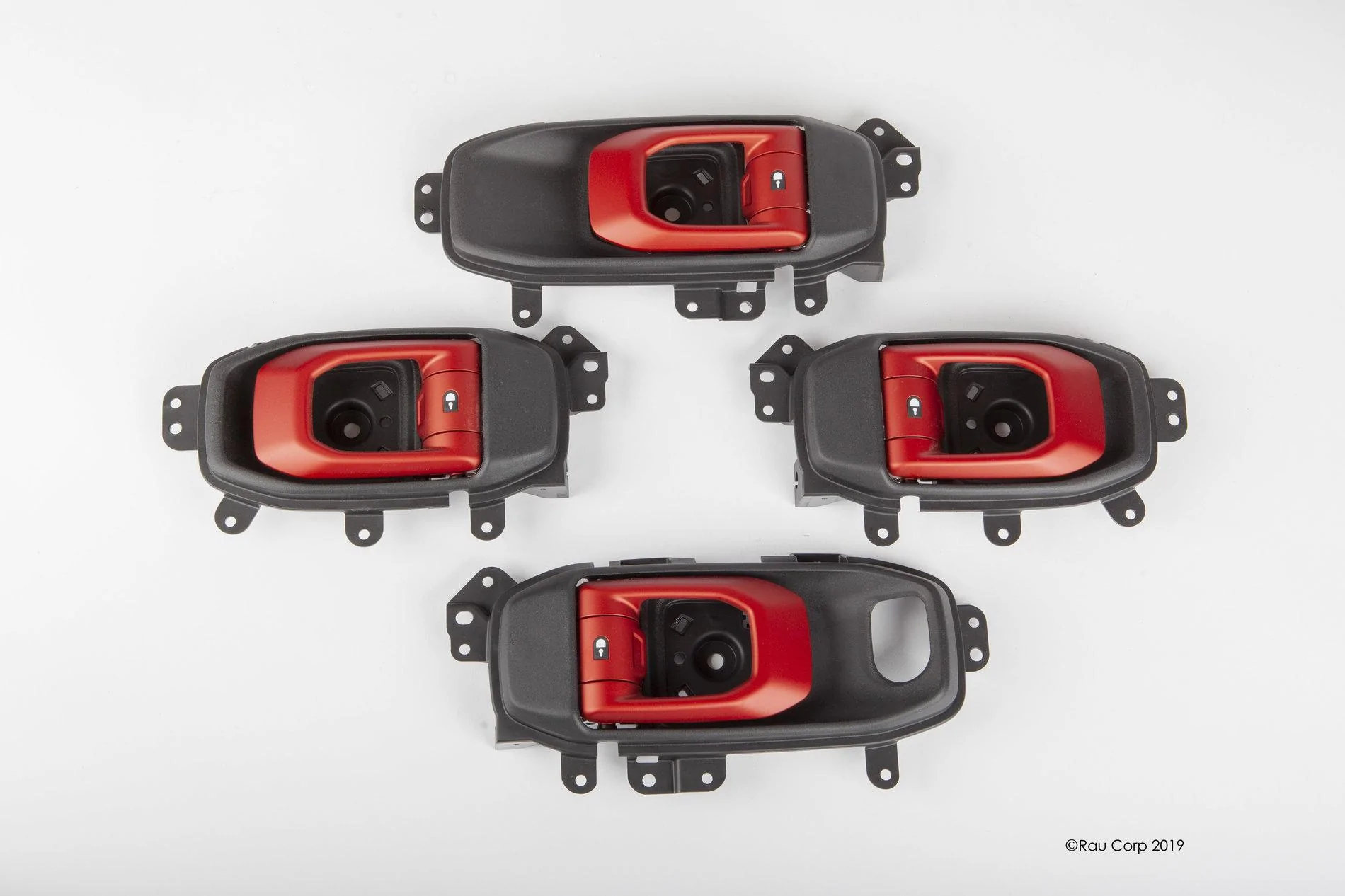 Jeep Wrangler JL Rubicon Red Door Handles Rubicon Red Doors
