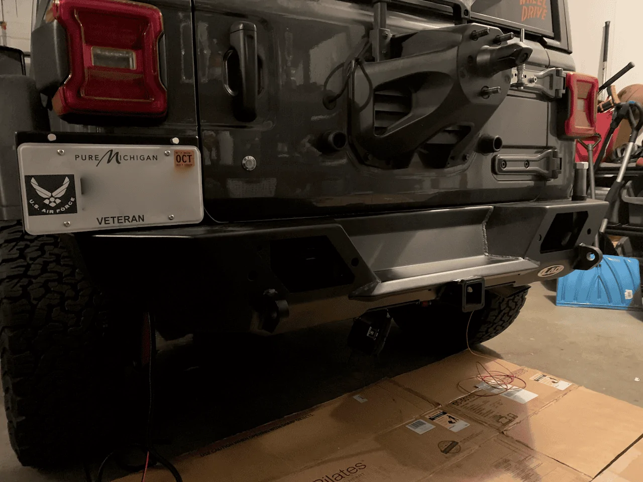 Jeep Wrangler JL LOD Destroyer rear bumper / tire carrier IMG_2188