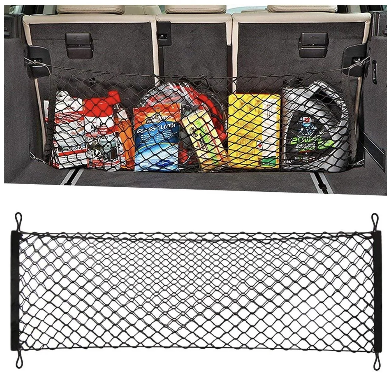Car Trunk Isolation Net Pet Barrier Cargo Divider Safety Mesh For