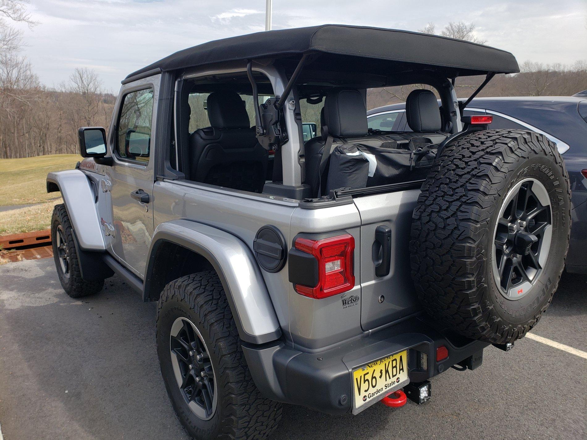 Jeep Wrangler JL Mopar soft window bag works well (pics) 20190330_141138