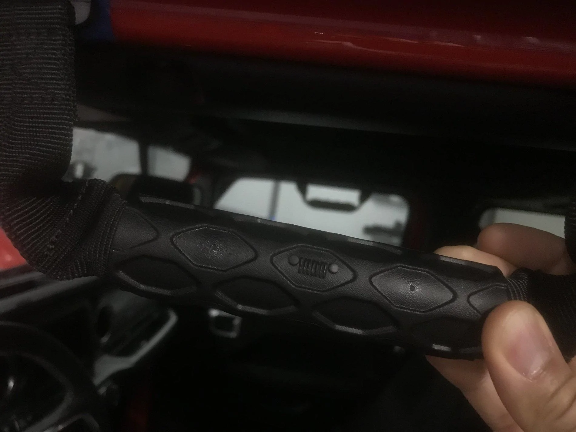 Jeep Wrangler JL OEM Grab Handles installed IMG_4194