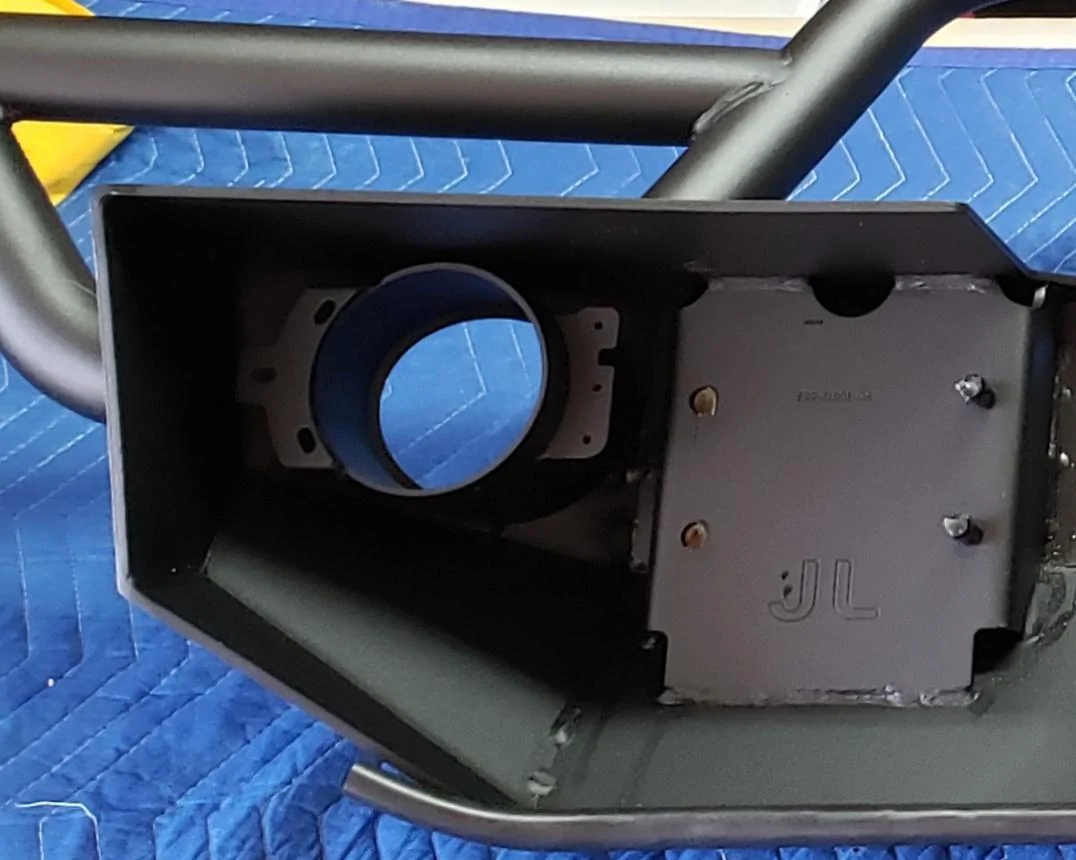 Jeep Wrangler JL Quadratec QRC full width front bumper installed 20190404_203141