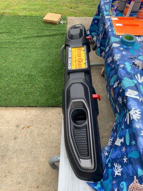 Jeep Wrangler JL SOLD Stock Plastic Bumper with Red Hooks, Houston area, $40, no FOG, local pickup IMG_0939