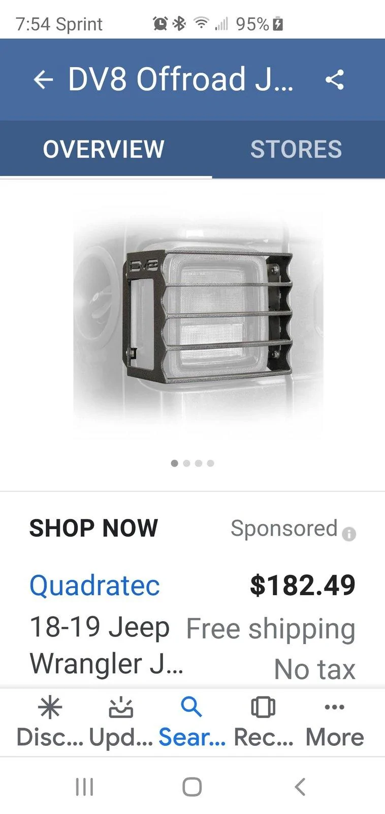 Jeep Wrangler JL STOLEN TAIL LIGHT Screenshot_20190407-195403_Googl