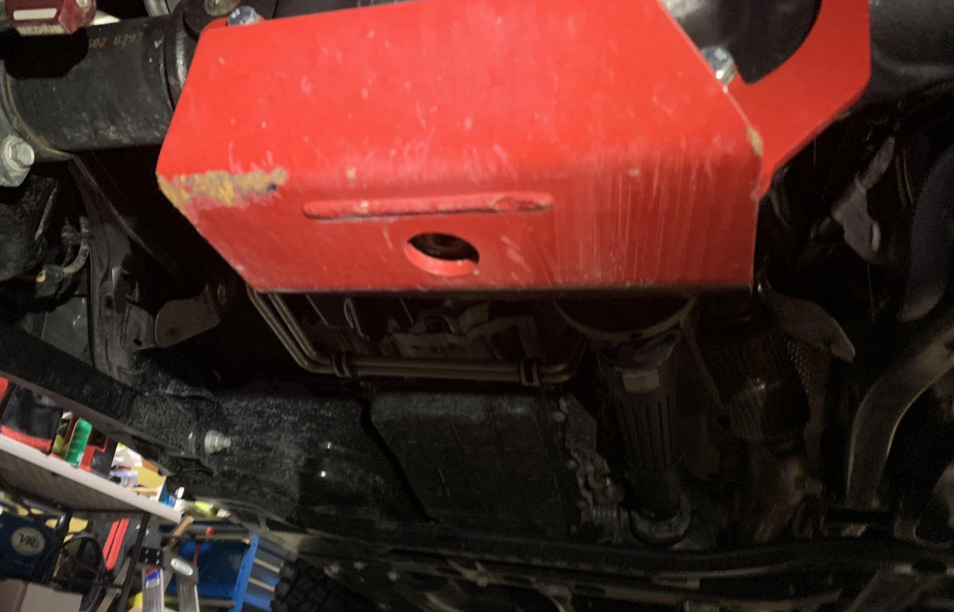 Jeep Wrangler JL Rancho differential glide plate install fullsizeoutput_a58