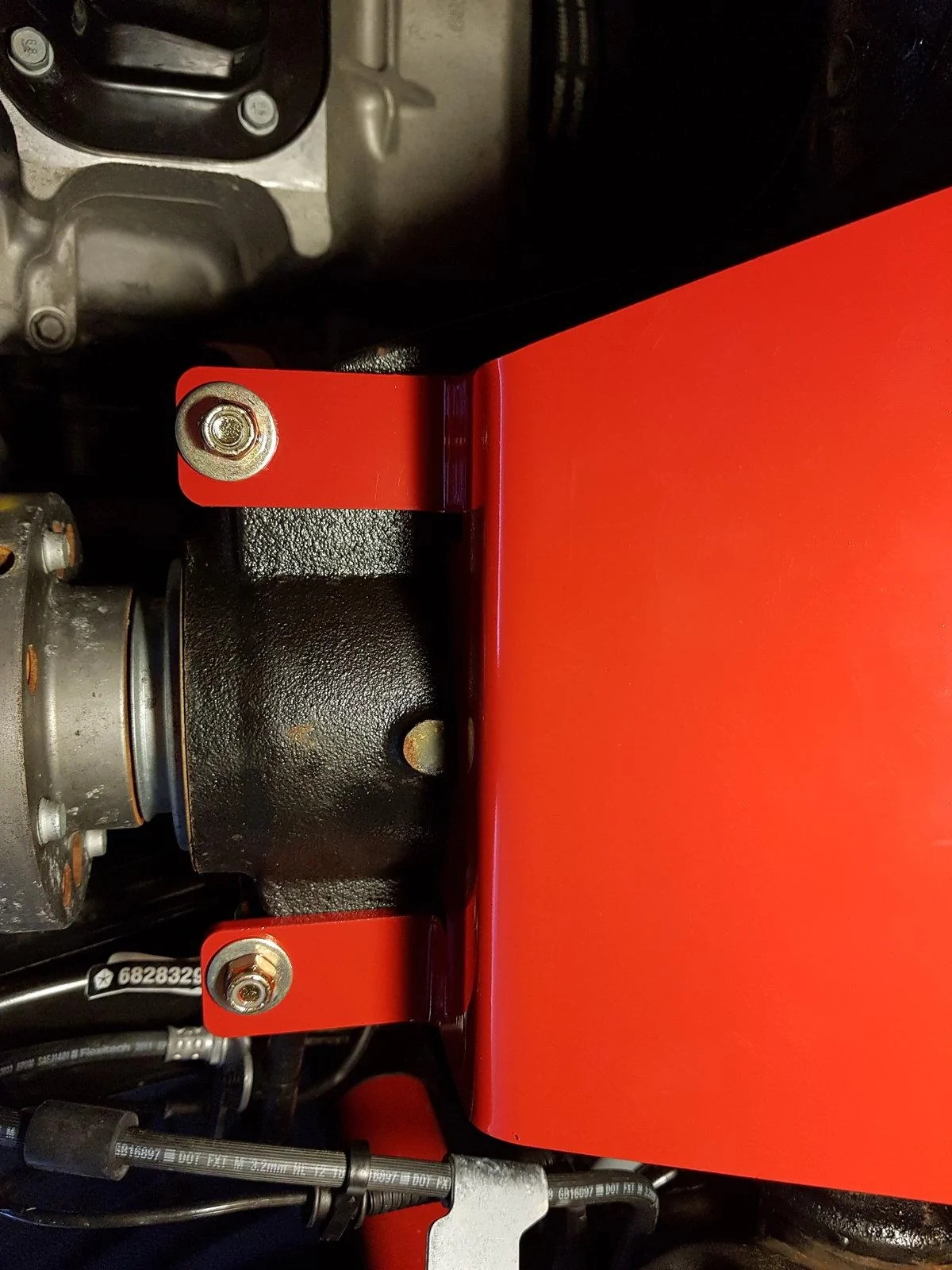 Jeep Wrangler JL Rancho differential glide plate install 20190510_125138