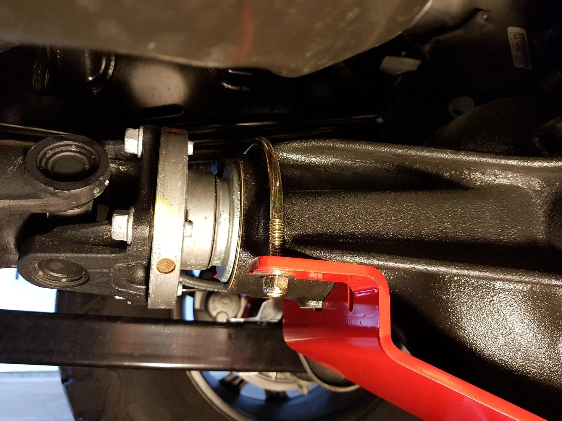 Jeep Wrangler JL Rancho differential glide plate install 20190510_125243