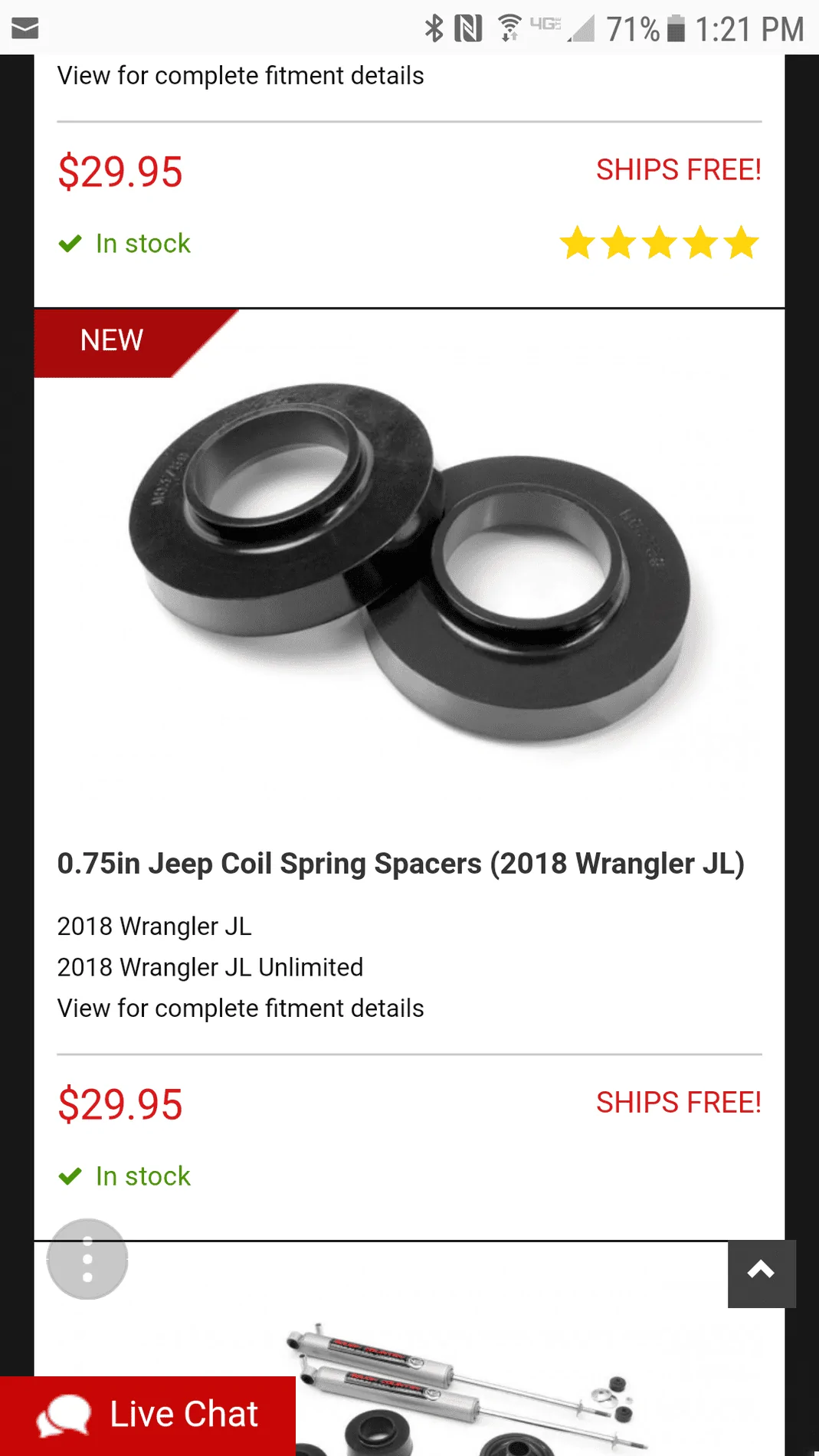 Jeep Wrangler JL 0.75-1" Spring Spacers for JL? Screenshot_20180308-132105