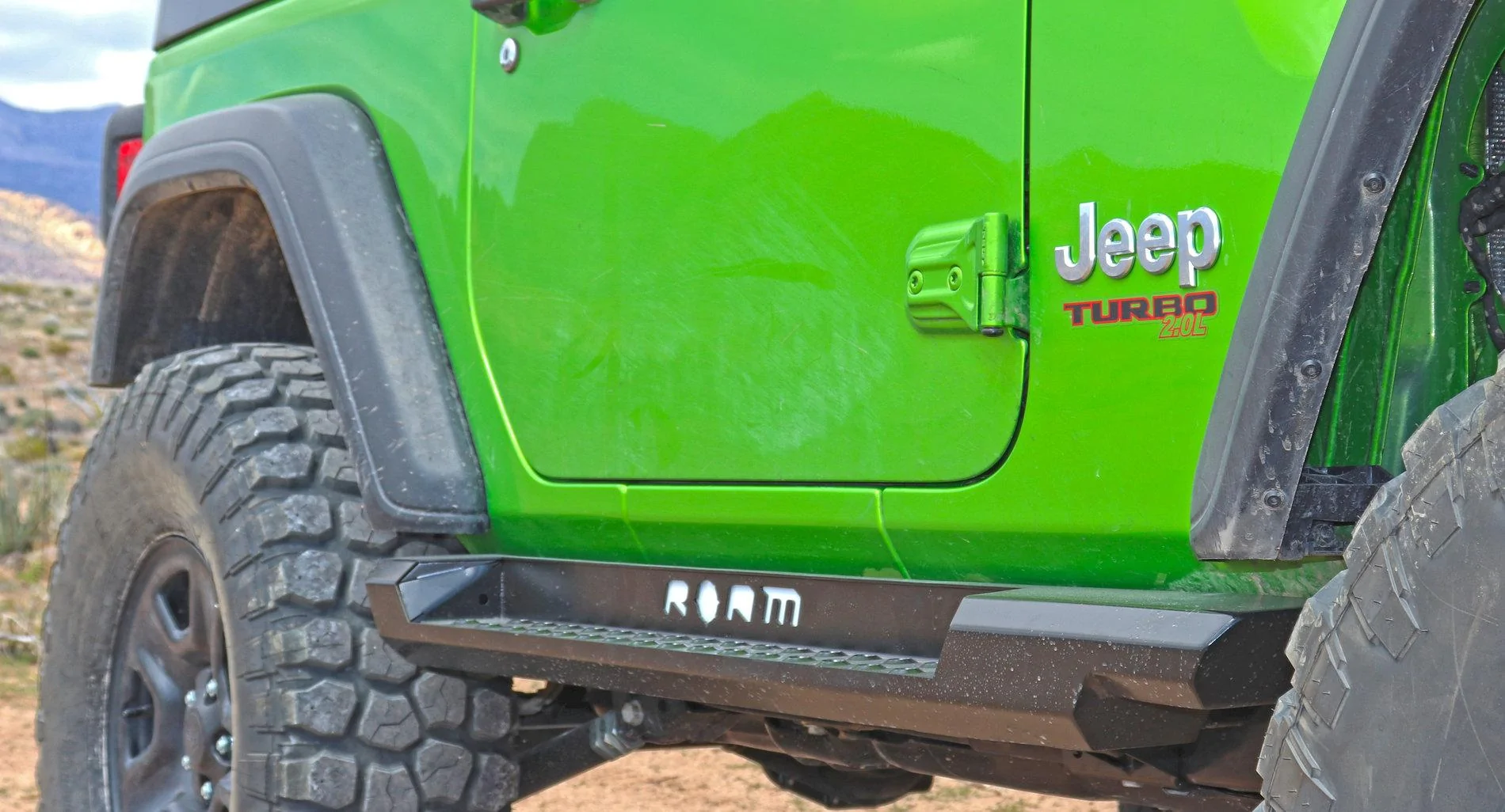 Jeep Wrangler JL Roam sidestep Rust slider