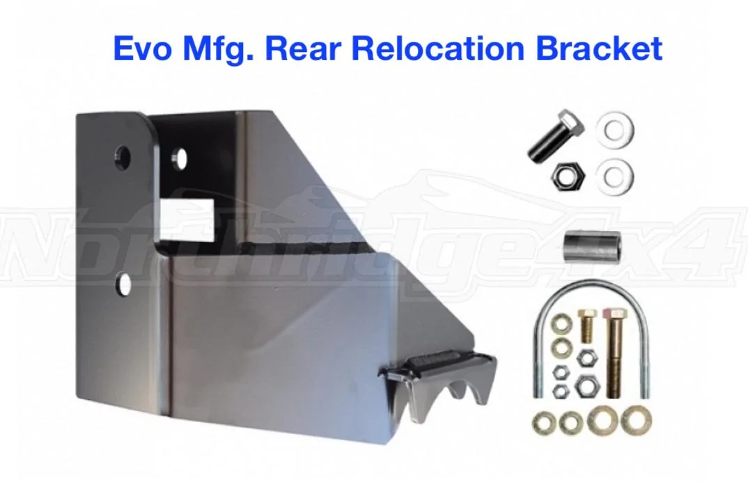 Jeep Wrangler JL For Sale: Front & Rear Trackbar Relocation Brackets Evo Mfg. Rear Relocation Bracket