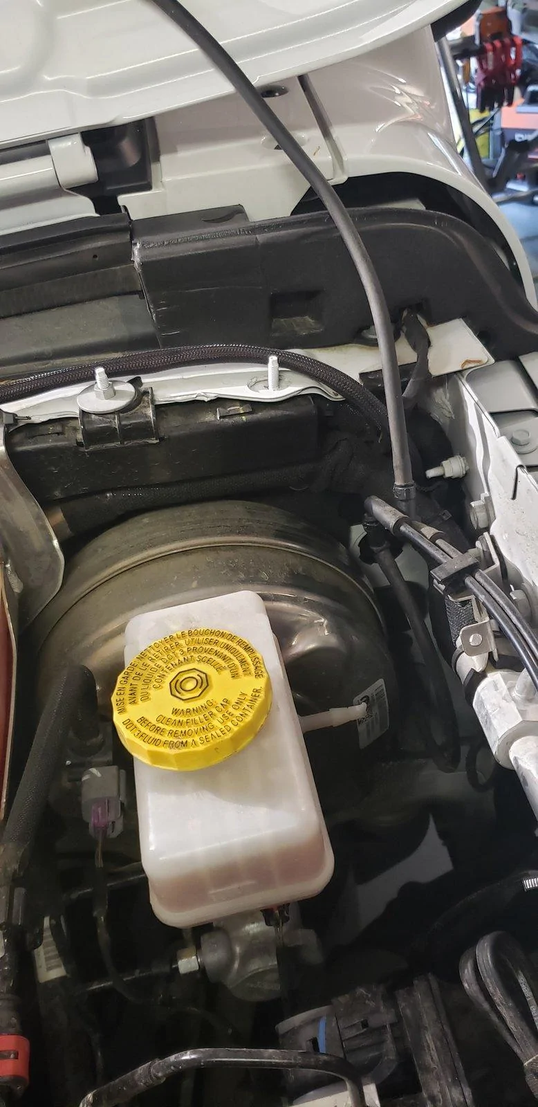 Jeep Wrangler JL Water sealing the firewall wire opening 20190521_182615