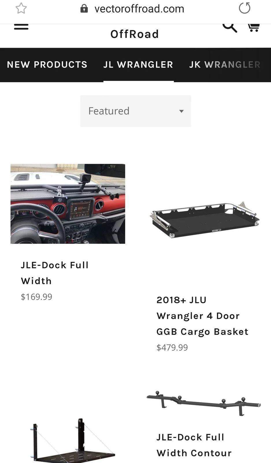 Jeep Wrangler JL Vector off-road dash mount SmartSelect_20190526-185119_Samsung Internet