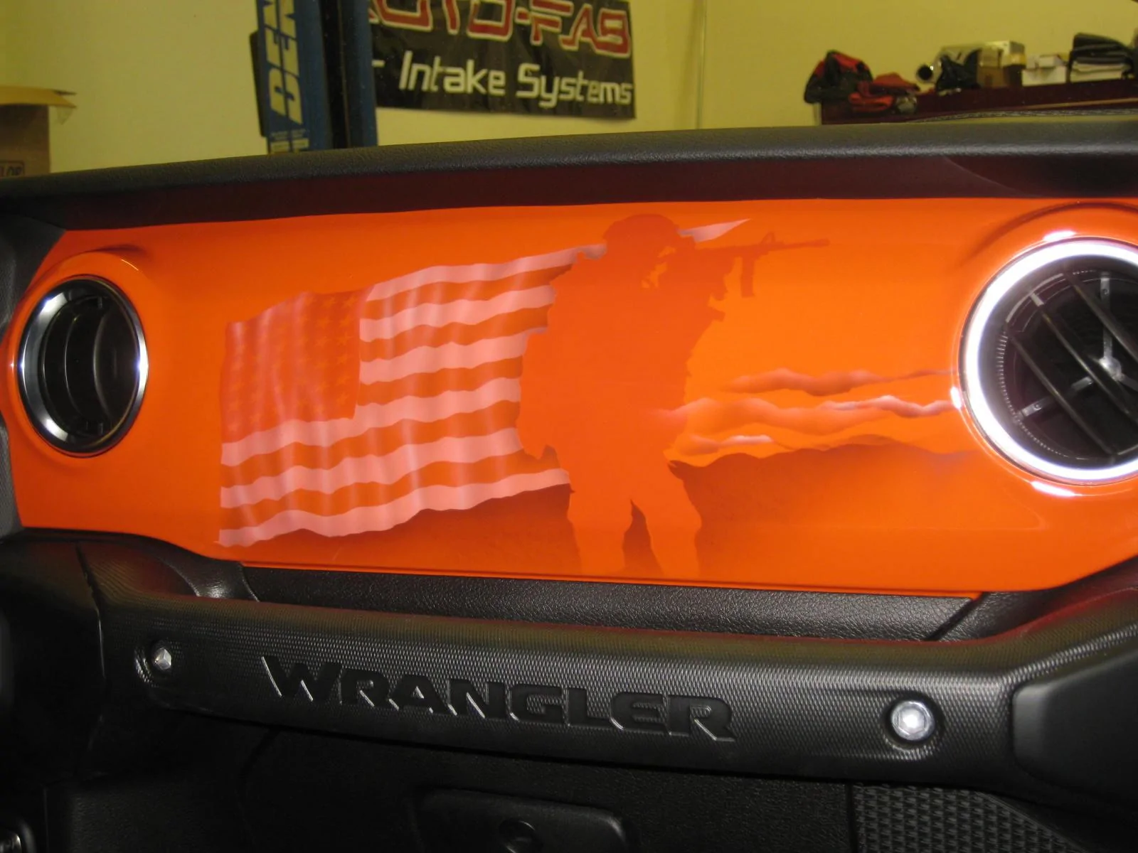 Jeep Wrangler JL Show off your DIY painted dash Jeep pics 002