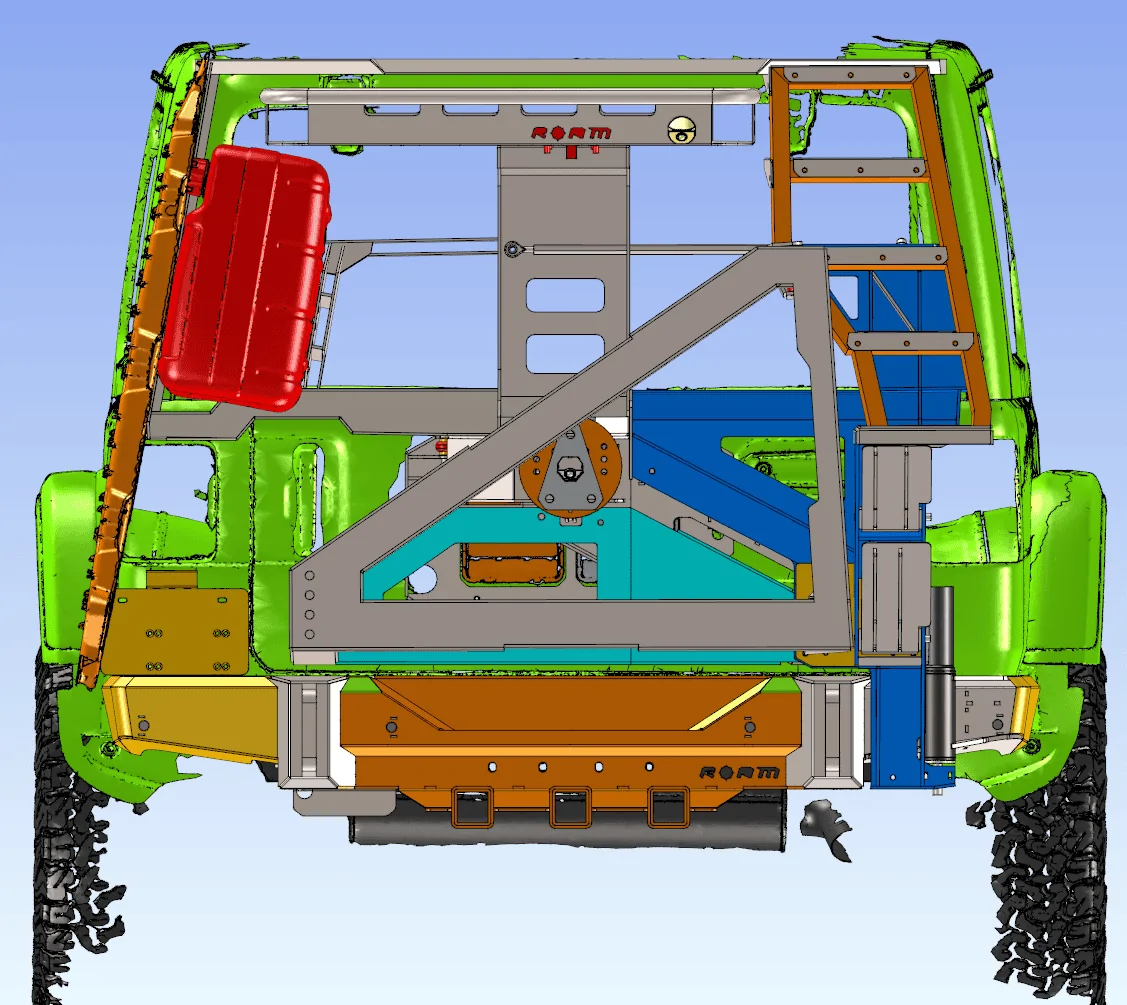 MK2 ROAM JL Slimline Tire Carrier Rear Bumper 007.webp