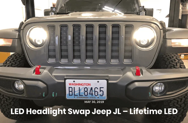 Jeep Wrangler JL JW SPEAKER 8700 EVOLUTION J3 SERIES HEADIGHT KIT How-To-install-led-headlights-wrangler-jl