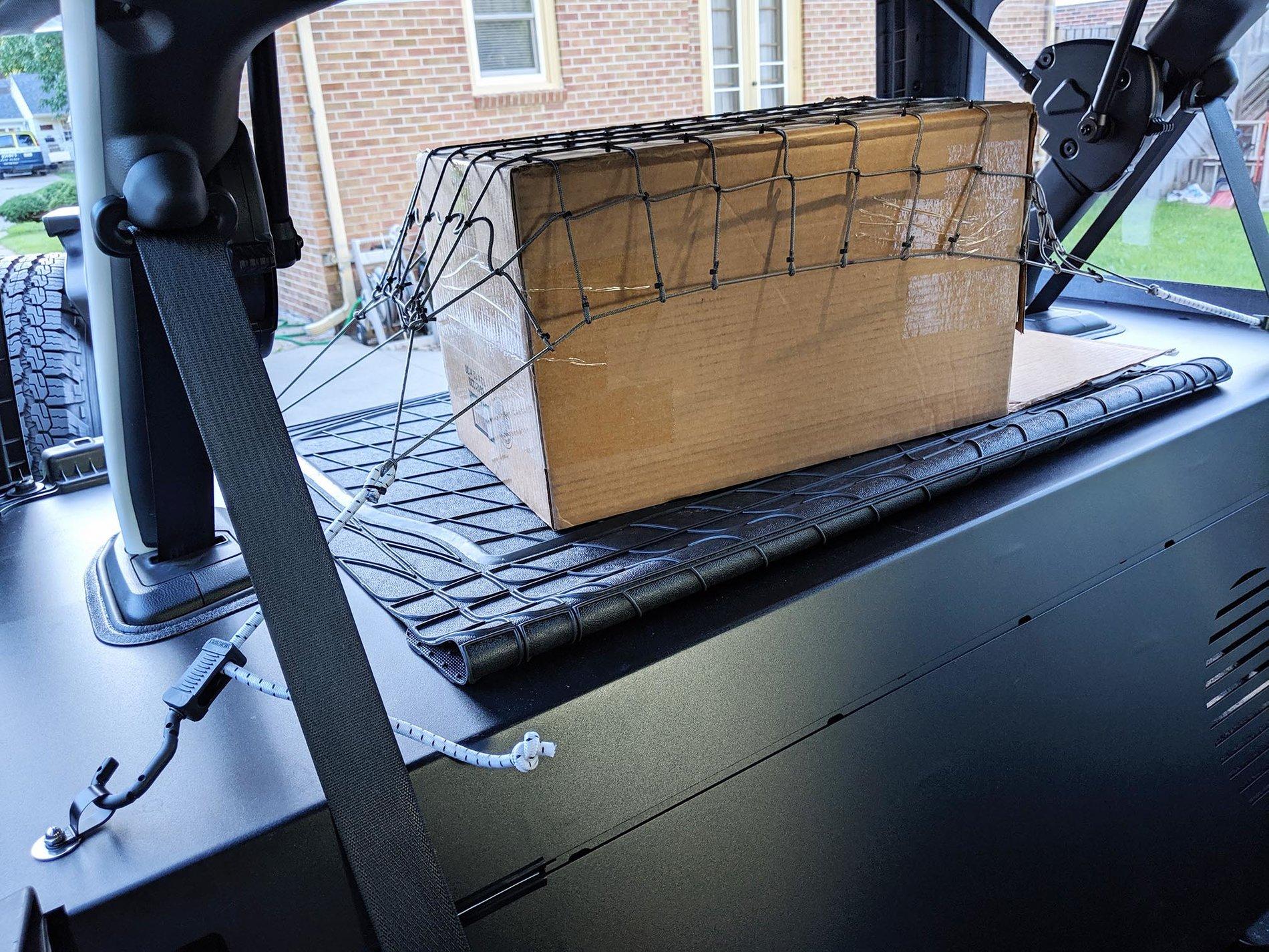 Jeep Wrangler JL Jeep Backbone Security Cover Mods and Tips cargo net 1