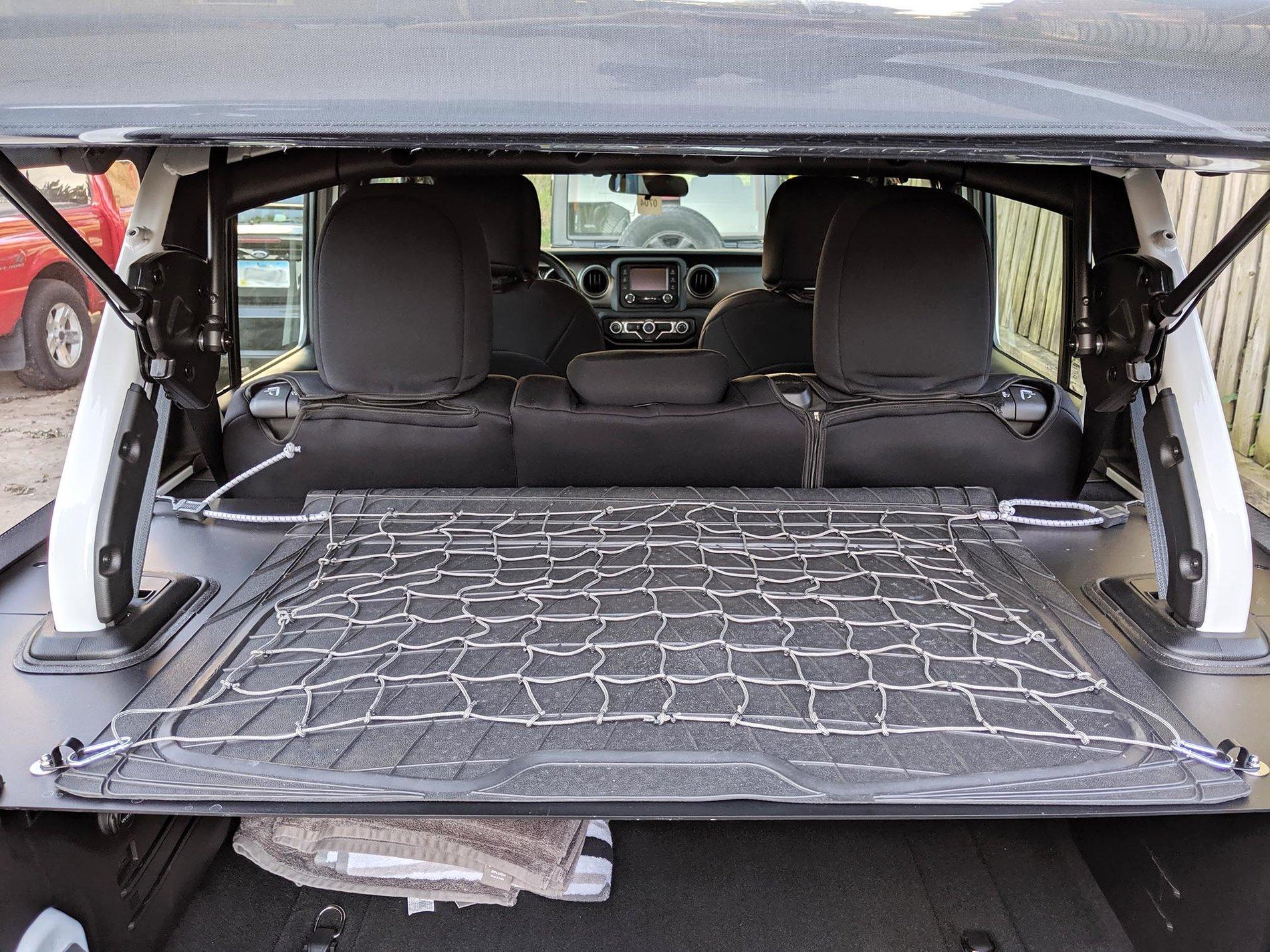 Jeep Wrangler JL Jeep Backbone Security Cover Mods and Tips cargo net 3