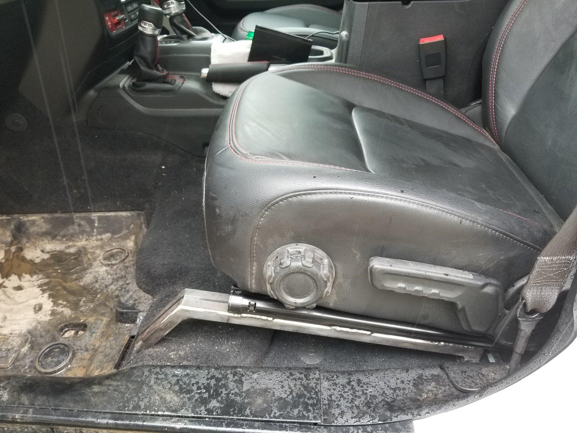 Jeep Wrangler JL DIY Seat relocation brackets 20190609_141128