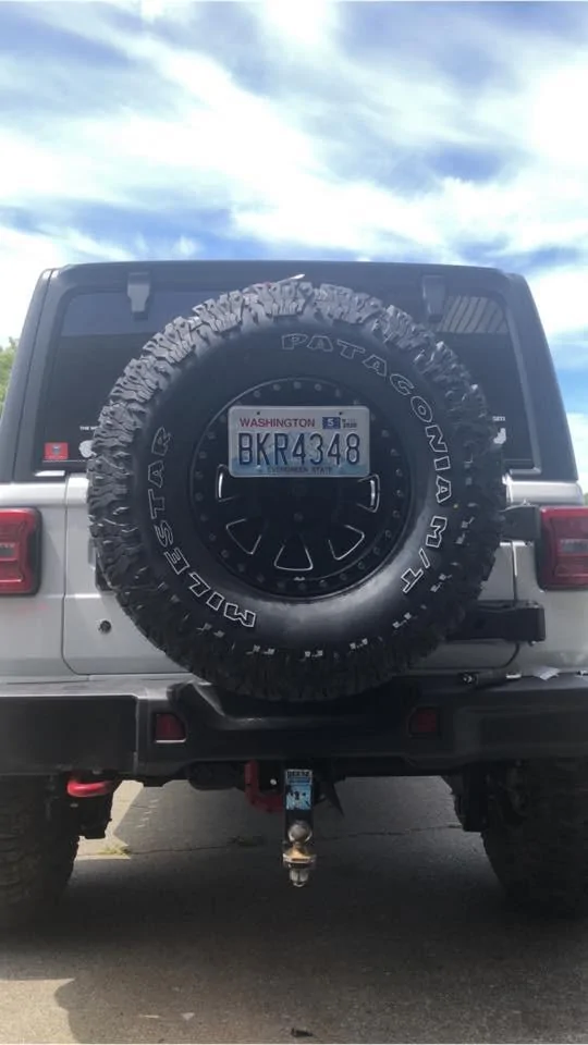 Jeep Wrangler JL Cheapish license plate relocation 7596A78B-36F4-41C6-A313-5945554C501B