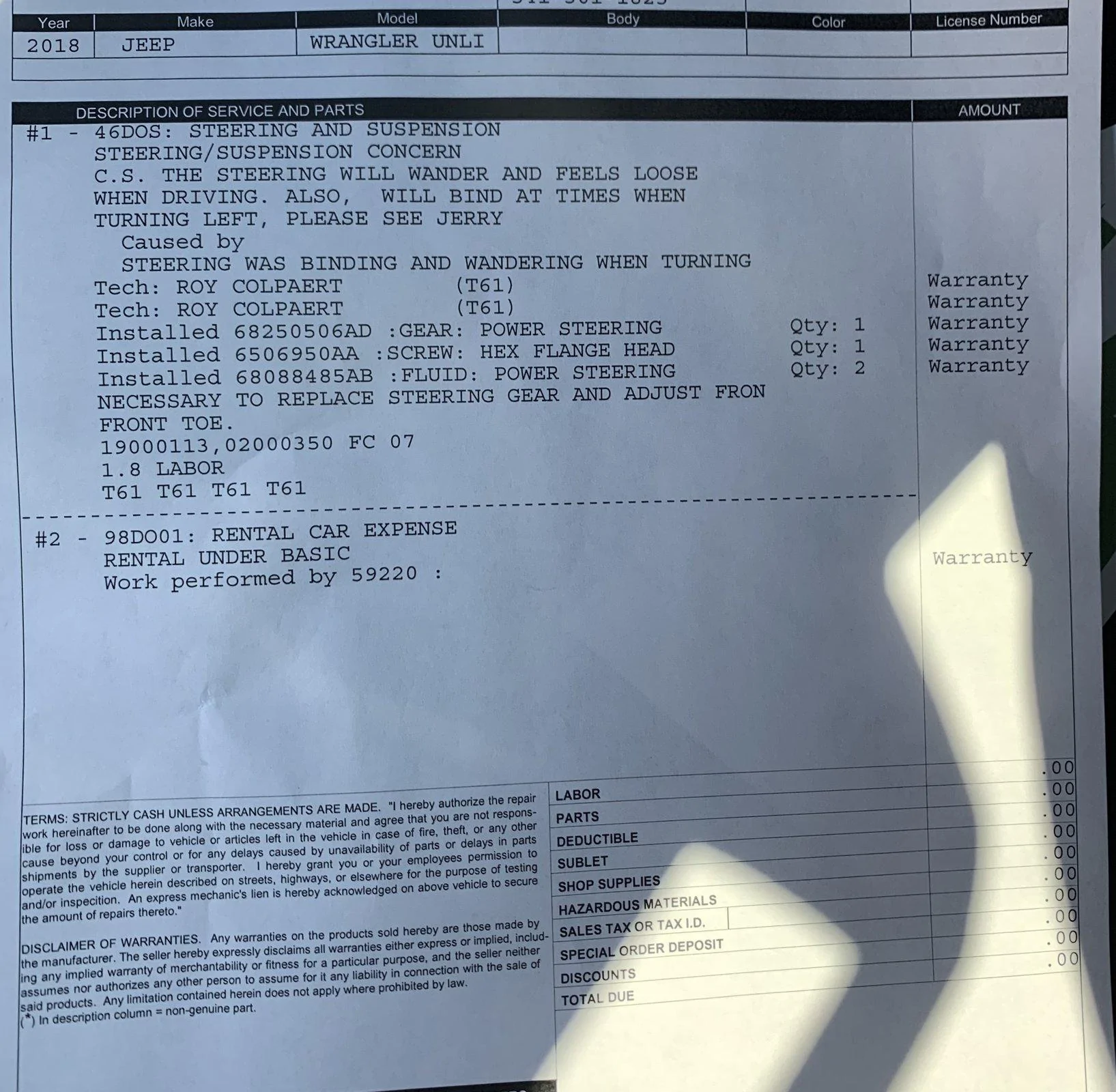 Jeep Wrangler JL steering issue on 2018 Rubicon - vids attached DA031B4F-9FF4-4E0F-99D1-030358BFA38B