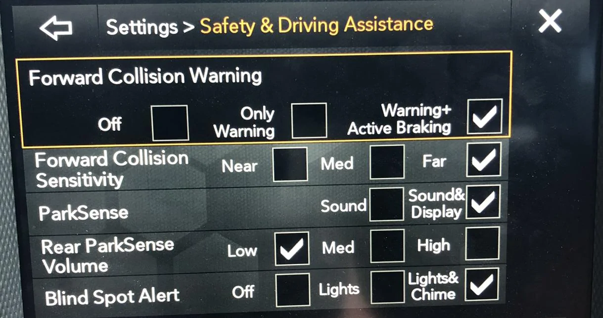 Jeep Wrangler JL Forward collision warning. DE0FB78D-2D5F-472B-9054-848E9B5E8F7B