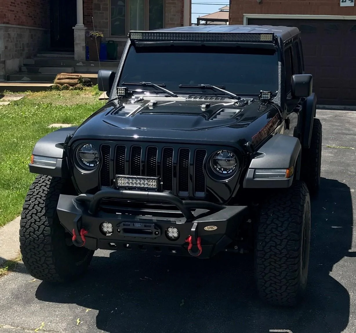 Jeep Wrangler JL Light bars and pillar lights Fogs n tint  (2)